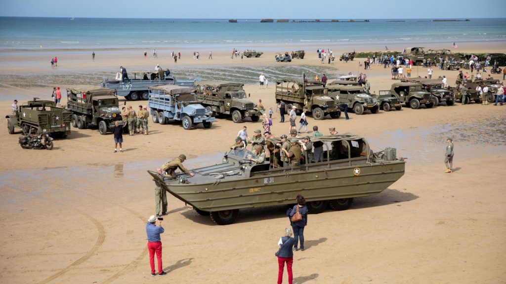 عکسی از ساحل d- day