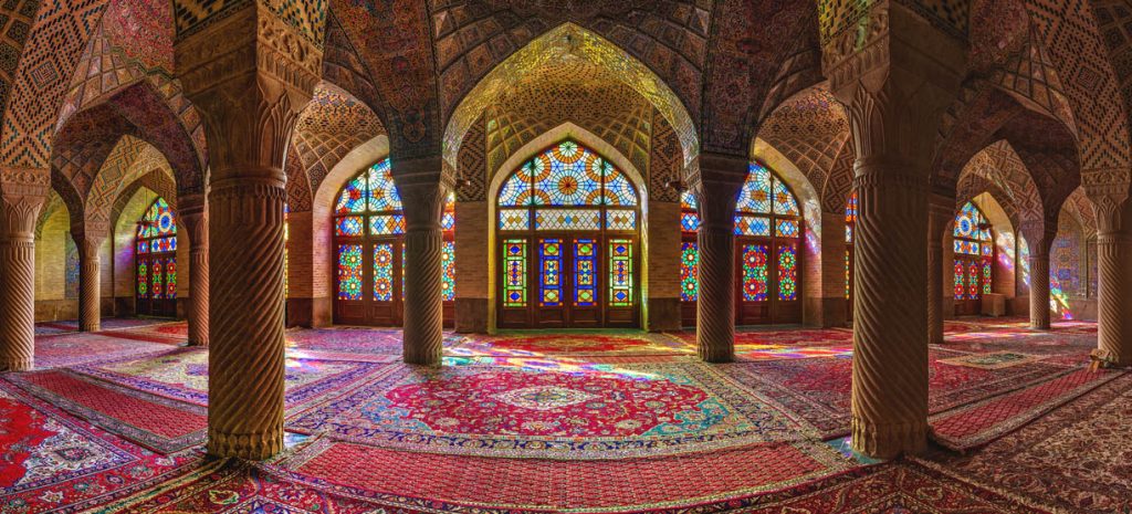 مسجد صورتی از جاذبه های گردشگری شیراز